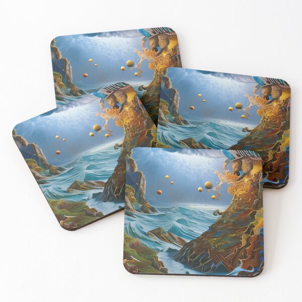 Item preview, Surrealist painting like digital art of The Sea of Chaos Surrealist style designed and sold by Ataraxia  Apparel.