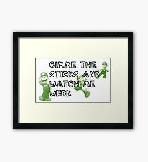 Luigi Tribute - Fan Art from Mario Framed Print
