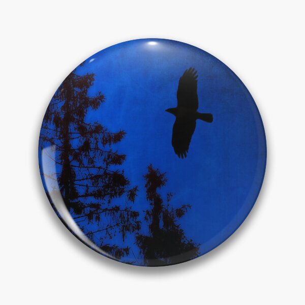 Item preview, Hooded Crow Flying in Mystic Forest  designed and sold by Taina Sohlman.