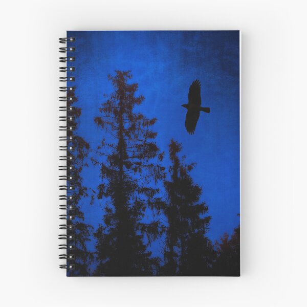 Item preview, Hooded Crow Flying in Mystic Forest  designed and sold by Taina Sohlman.