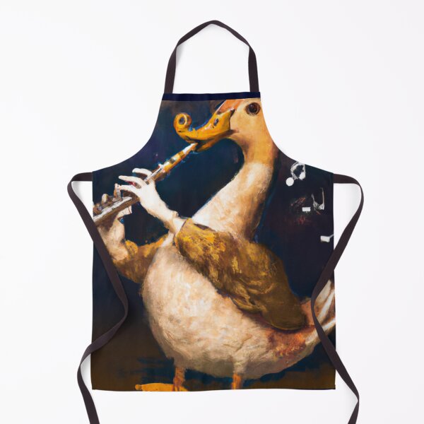 Item preview, Oboe Duck , Duck with Oboe , Oil Painting designed and sold by Color-Me-Blue.