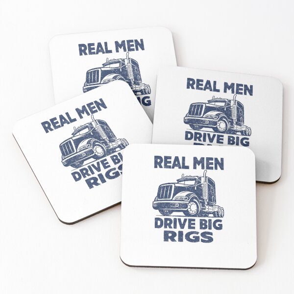 Item preview, Real men drive big rigs truck driver  designed and sold by Majesticoo.