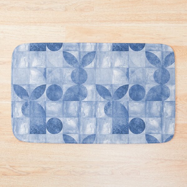 Item preview, Bunnies silhouettes simple geometric form contemporary art watercolor pattern designed and sold by olgersart.