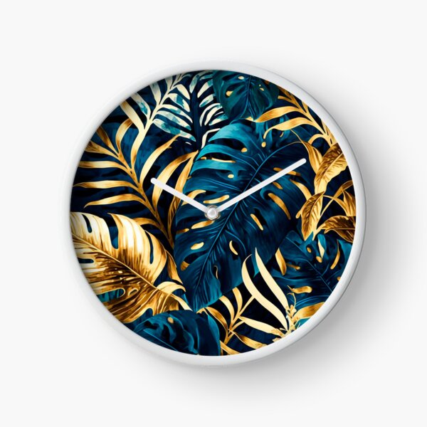 Vista previa del artículo con la obra «selva azul y oro», diseñado y vendido por Aurore-dessin.