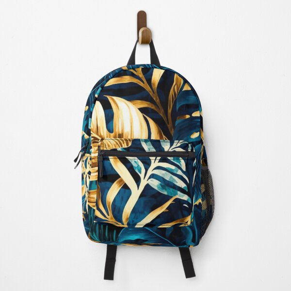 Item preview, blue and gold jungle designed and sold by Aurore-dessin.