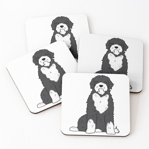 Item preview, Portuguese water dog cute illustration  designed and sold by Yarafantasyart.