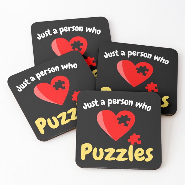 Item preview, JUST A PERSON WHO LOVES PUZZLES designed and sold by KitMonkeyUK.