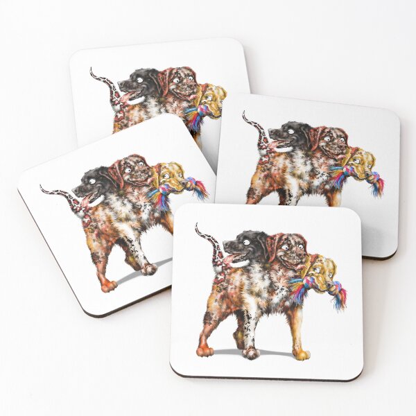 Item preview, Cute Cerberus - Cartoon 3-Headed Labrador Dog designed and sold by Snootrac.