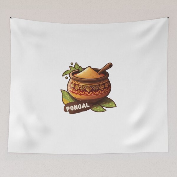 Item preview, happy Pongal : Celebrate Pongal with a Festive Food Feast designed and sold by Robo-toons.
