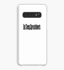 Eat Sleep Spreadsheets - Funny Accounting T Shirt Case/Skin for Samsung Galaxy