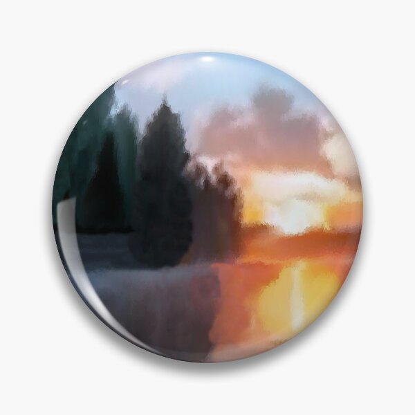 Item preview, Sunset Lake Brushed Art designed and sold by kristalcurt.