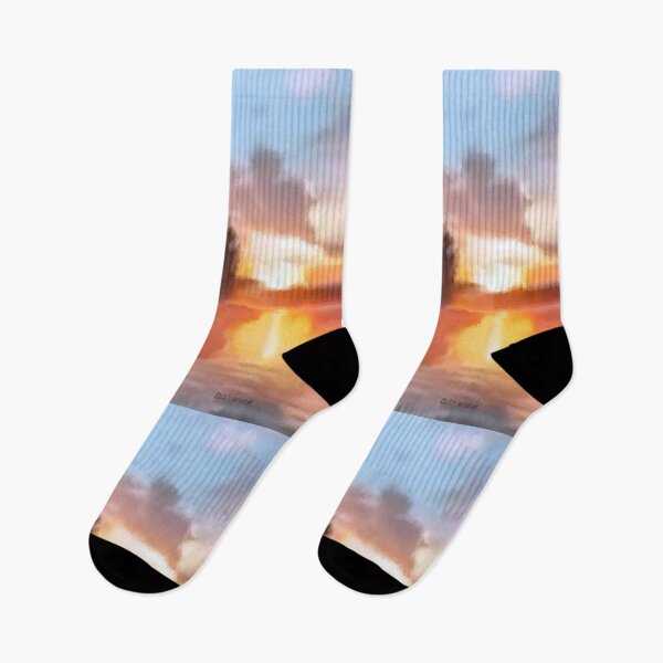 Item preview, Sunset Lake Brushed Art designed and sold by kristalcurt.