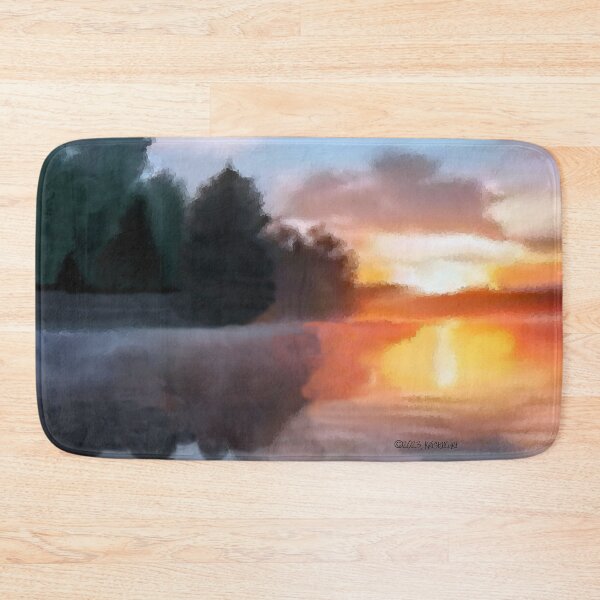 Item preview, Sunset Lake Brushed Art designed and sold by kristalcurt.