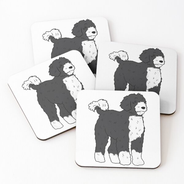 Item preview, Portuguese water dog cute illustration  designed and sold by Yarafantasyart.