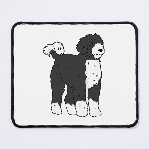 Item preview, Portuguese water dog cute illustration designed and sold by Yarafantasyart.
