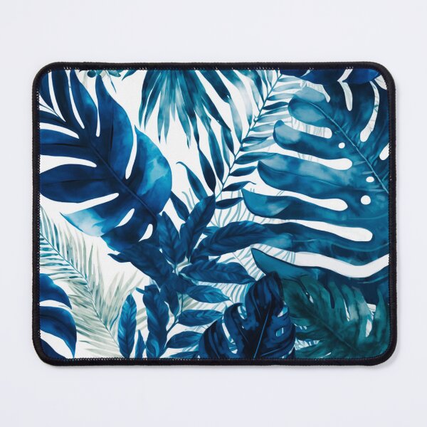 Item preview, blue and white jungle designed and sold by Aurore-dessin.