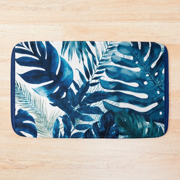 Item preview, blue and white jungle designed and sold by Aurore-dessin.