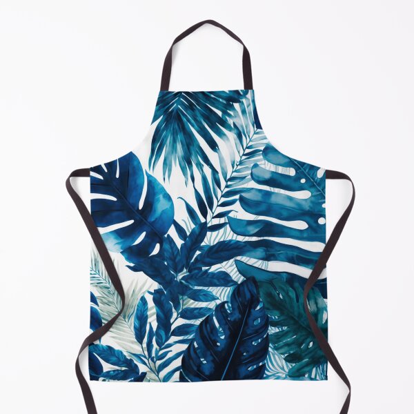 Item preview, blue and white jungle designed and sold by Aurore-dessin.