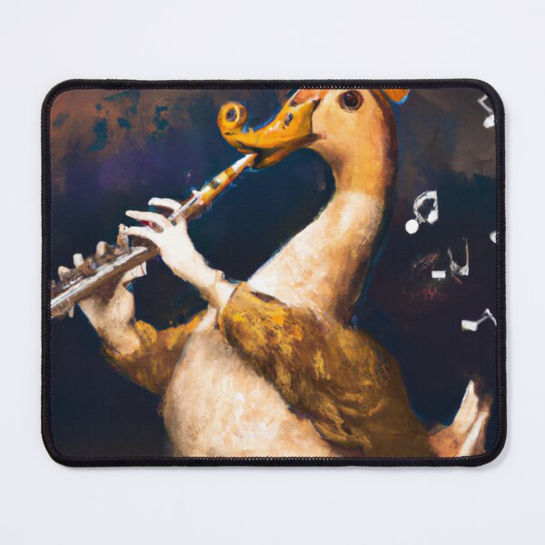Item preview, Oboe Duck , Duck with Oboe , Oil Painting designed and sold by Color-Me-Blue.