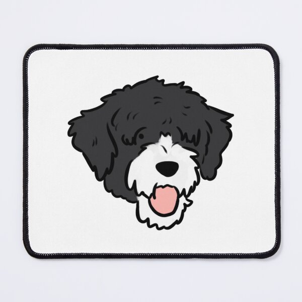 Item preview, Portuguese water dog cute illustration designed and sold by Yarafantasyart.