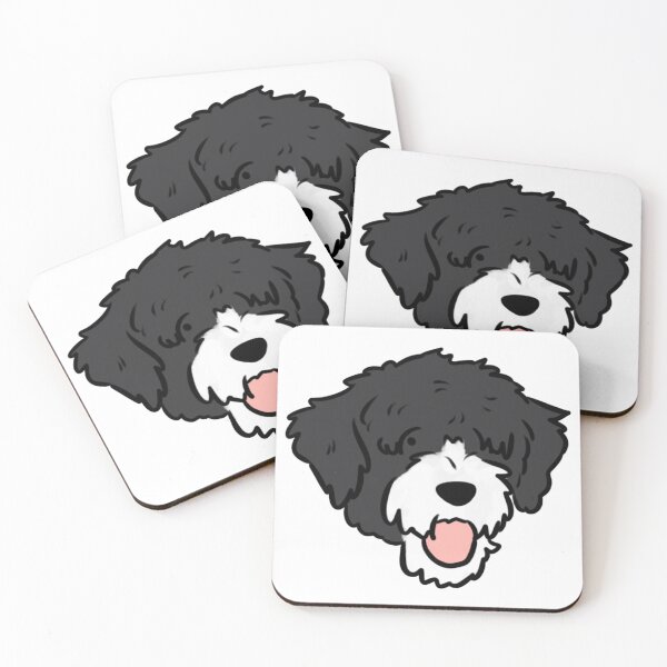 Item preview, Portuguese water dog cute illustration  designed and sold by Yarafantasyart.