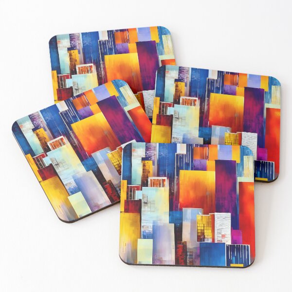 Item preview, Abstract City Painting 20 designed and sold by Art by Lilia.