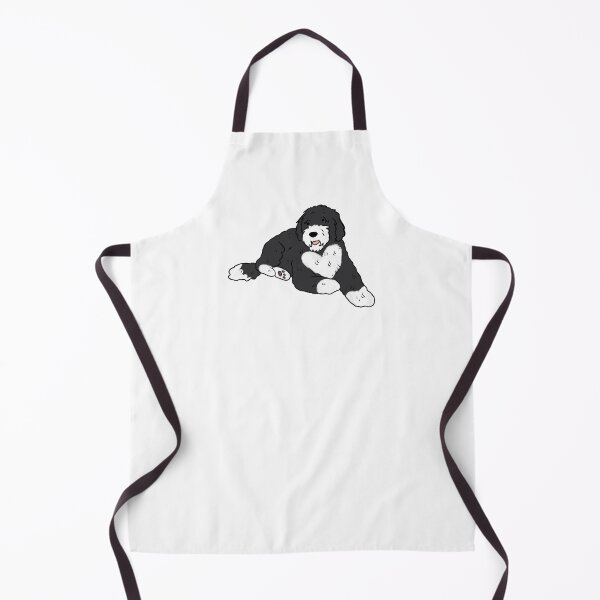 Item preview, Portuguese water dog cute illustration designed and sold by Yarafantasyart.