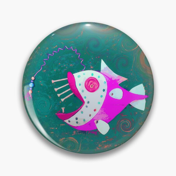 Item preview, Boho Fish Art or Bohemian Style Home Décor Hippie Funky Vibe Style 1 of 2 designed and sold by Beachy.