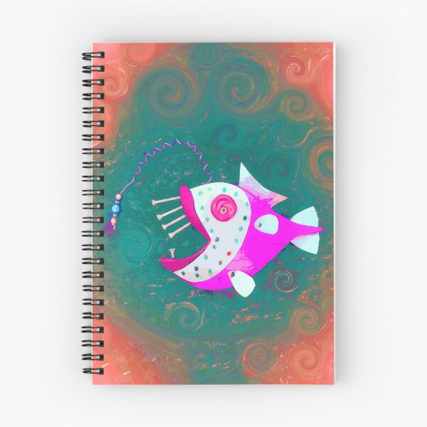 Item preview, Boho Fish Art or Bohemian Style Home Décor Hippie Funky Vibe Style 1 of 2 designed and sold by Beachy.