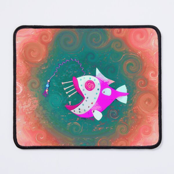 Item preview, Boho Fish Art or Bohemian Style Home Décor Hippie Funky Vibe Style 1 of 2 designed and sold by Beachy.