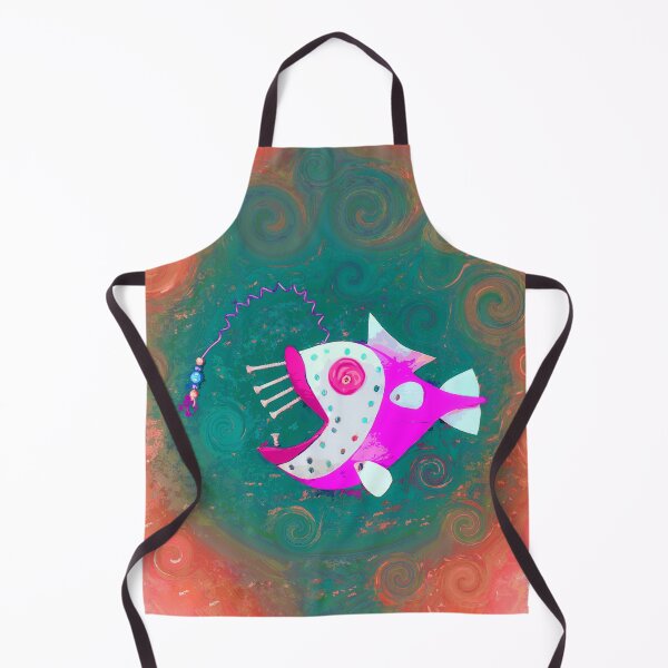 Item preview, Boho Fish Art or Bohemian Style Home Décor Hippie Funky Vibe Style 1 of 2 designed and sold by Beachy.