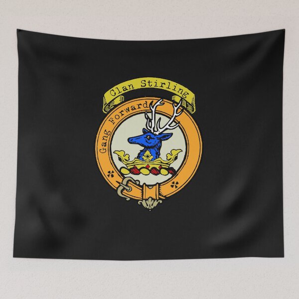 Item preview, Stirling Clan Surname crest designed and sold by BagTown Clans.