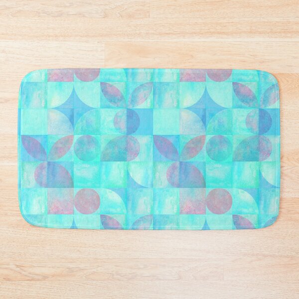 Item preview, Bunnies silhouettes simple geometric form contemporary art watercolor pattern designed and sold by olgersart.
