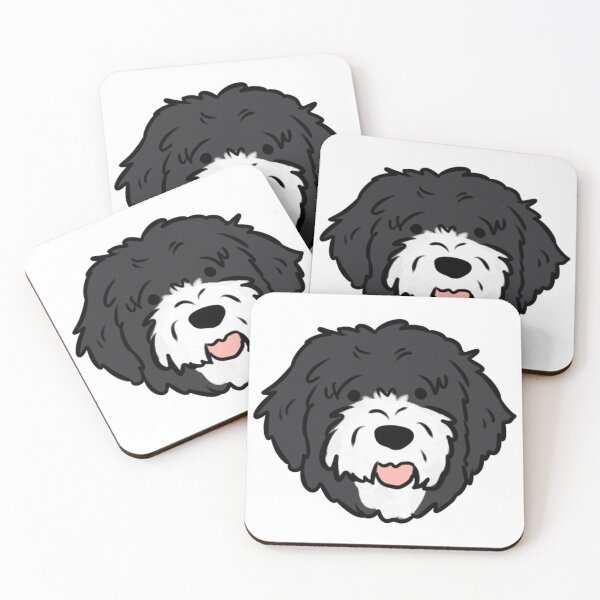 Item preview, Portuguese water dog cute illustration  designed and sold by Yarafantasyart.