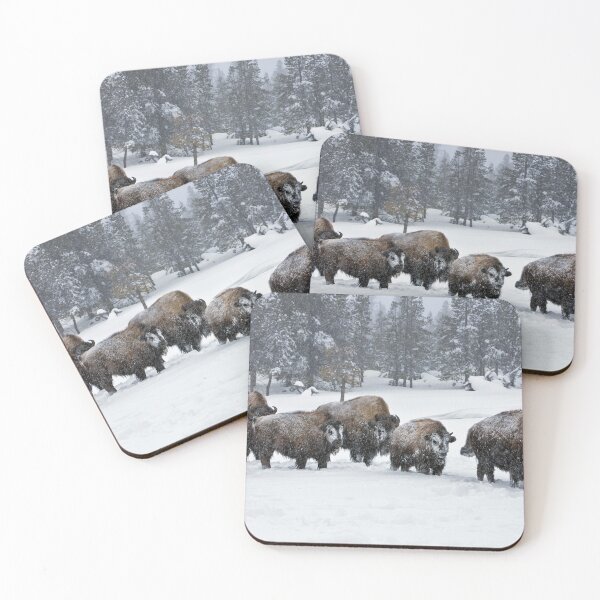 Item preview, Buffalos in the snow designed and sold by KNBS.