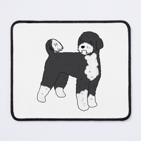 Item preview, Portuguese water dog cute illustration  designed and sold by Yarafantasyart.