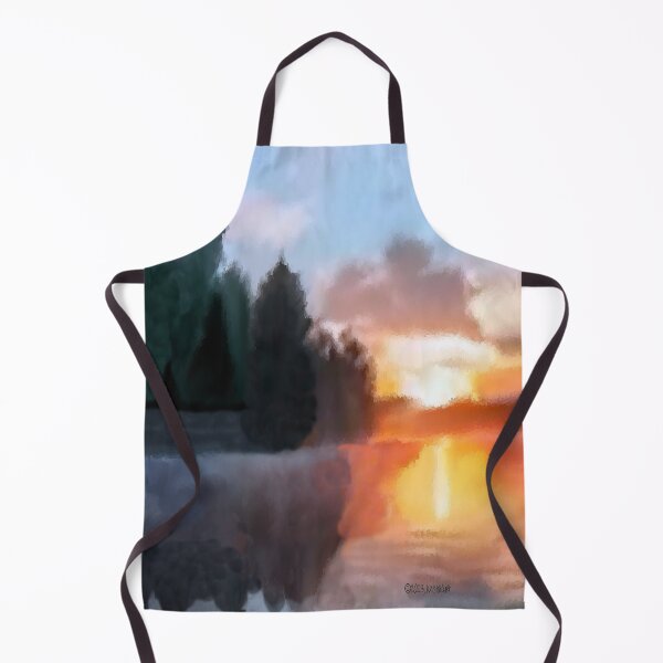 Item preview, Sunset Lake Brushed Art designed and sold by kristalcurt.