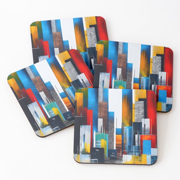 Item preview, Abstract City Painting 23 designed and sold by Art by Lilia.