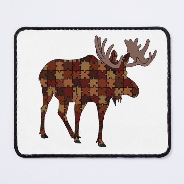 Item preview, Brown Puzzle Moose designed and sold by Leah Haas.