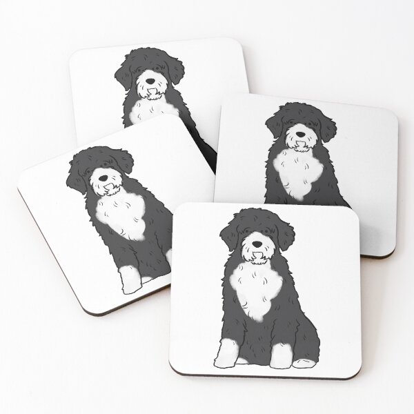 Item preview, Portuguese water dog cute illustration  designed and sold by Yarafantasyart.