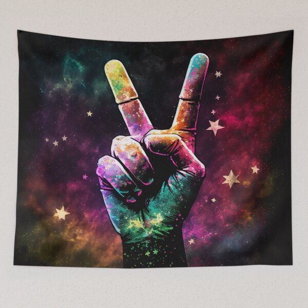 Item preview, Peace, stars, love designed and sold by A-O-Daily.