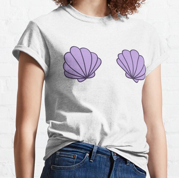 Camisetas para mujer: Conchas Sujetador Sirena