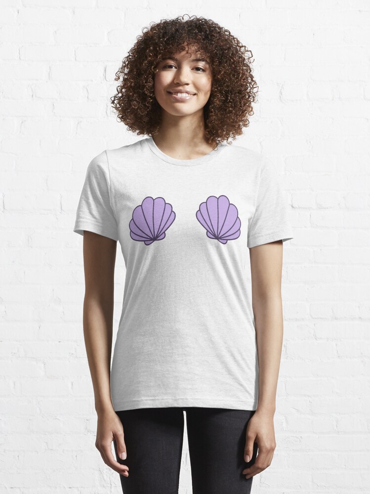 Mermaid Shell Bra | Clam Shell | Seashell | Essential T-Shirt