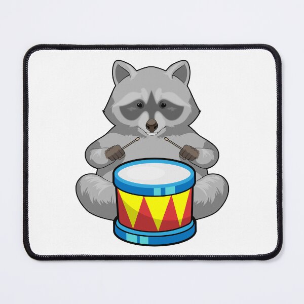 Item preview, Racoon Musician Drum Music designed and sold by Snabdesign84.