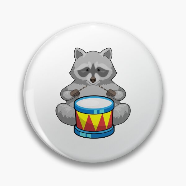 Item preview, Racoon Musician Drum Music designed and sold by Snabdesign84.