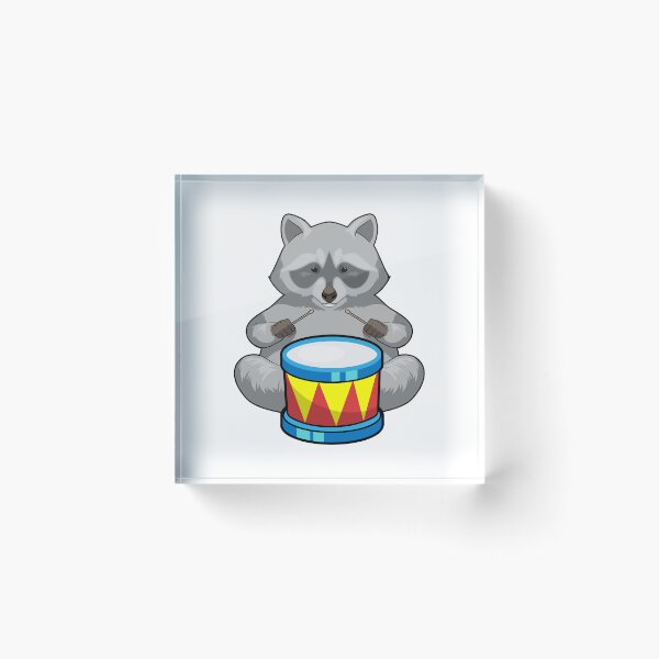 Item preview, Racoon Musician Drum Music designed and sold by Snabdesign84.