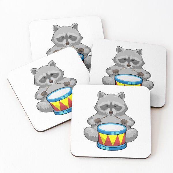 Item preview, Racoon Musician Drum Music designed and sold by Snabdesign84.