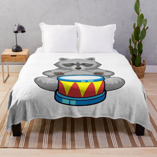 Item preview, Racoon Musician Drum Music designed and sold by Snabdesign84.