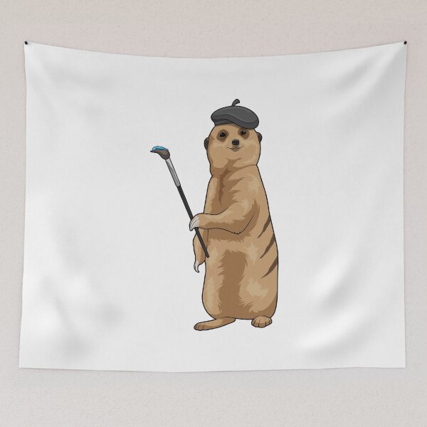Item preview, Meerkat Painter Paint brush designed and sold by Snabdesign84.