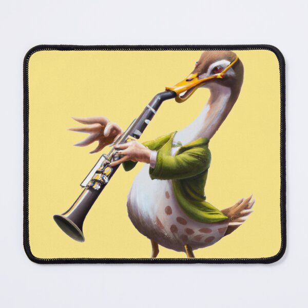 Item preview, Oboe Duck , Duck with Oboe , Oil Painting designed and sold by Color-Me-Blue.